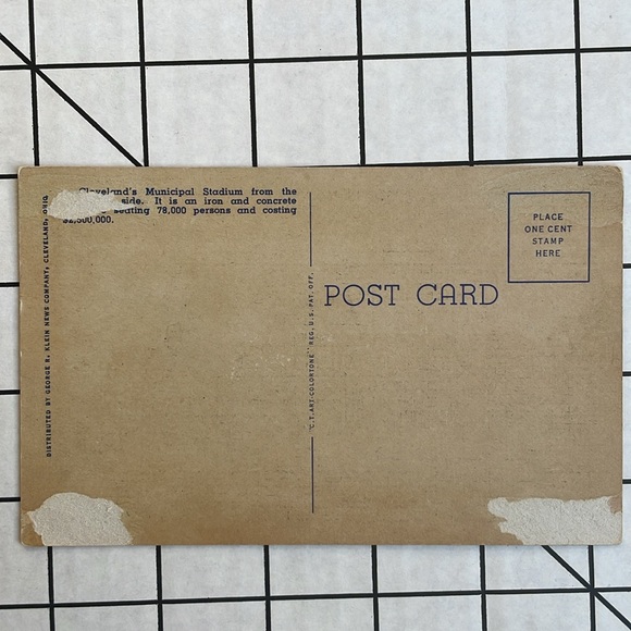 Vintage postcards ca 1940's, Olympic Village in LA; Rose Bowl, Municipal Stadium - Picture 12 of 12